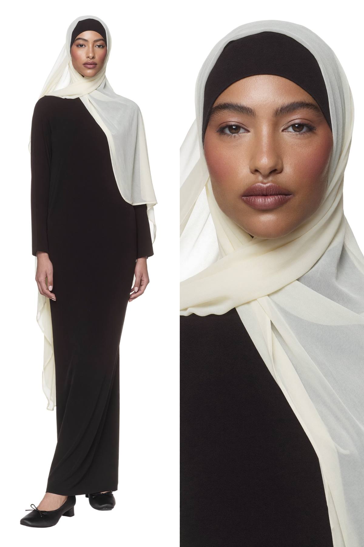 The Archive Coat, Archive black Heavy nida abaya